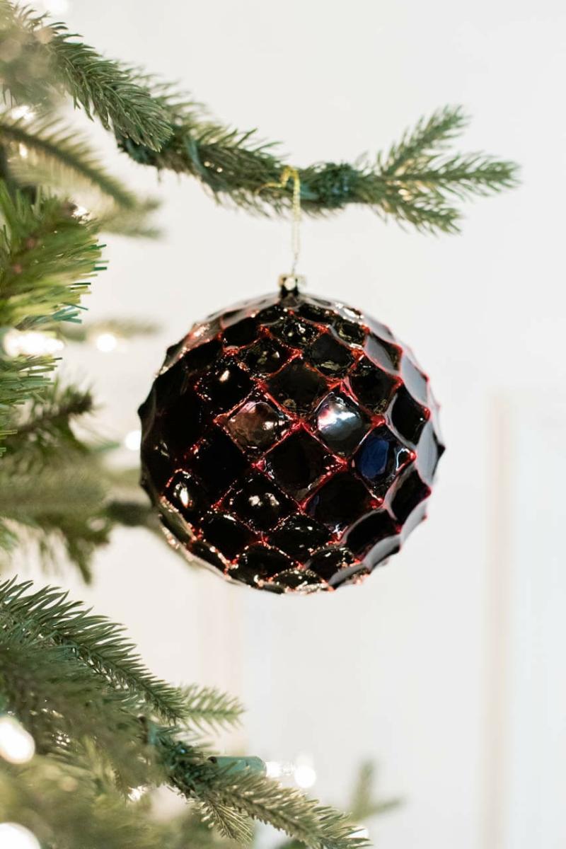 Ornaments | 10 Cm Honeycomb Ball Ornament Dark Red Ornaments Ornaments