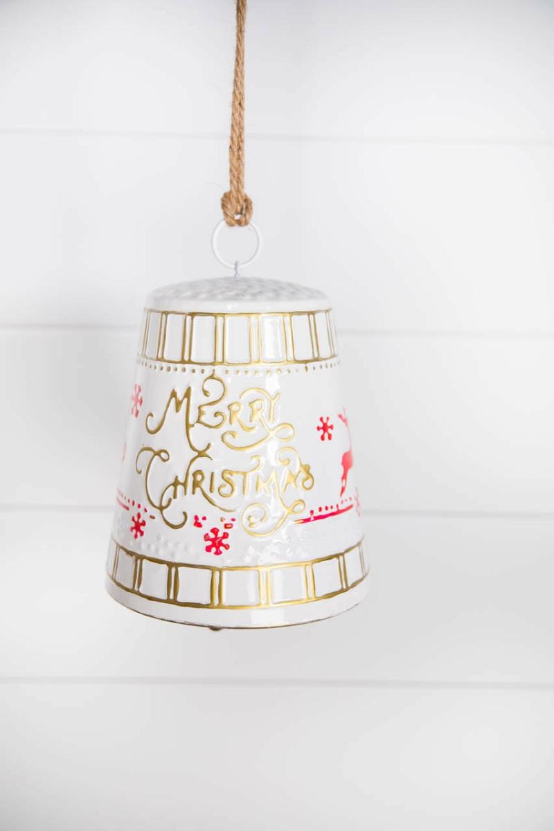 Ornaments | 10" Metal Christmas Bell Ornaments Ornaments