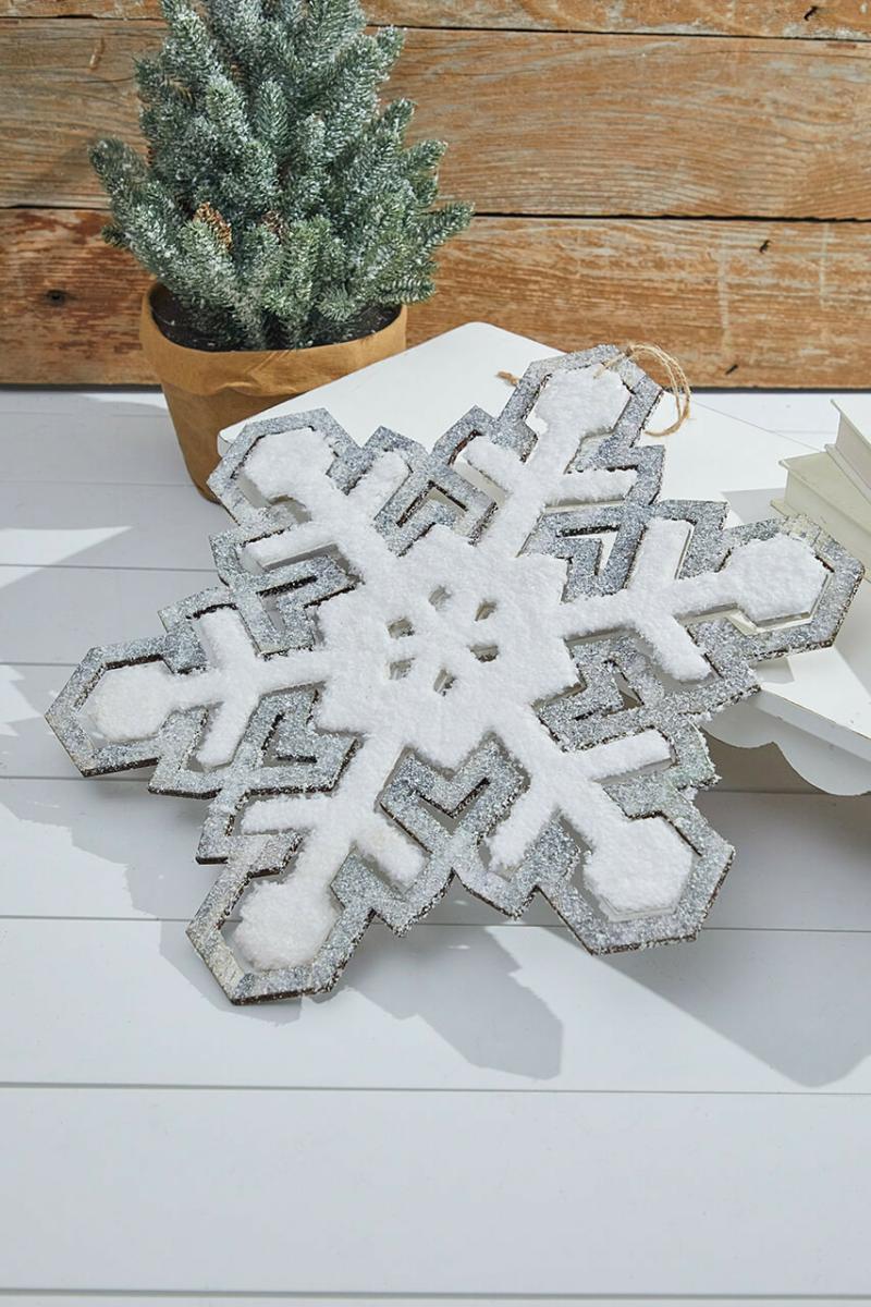 Ornaments | 17.5" Hanging Snowflake Ornament Ornaments Ornaments