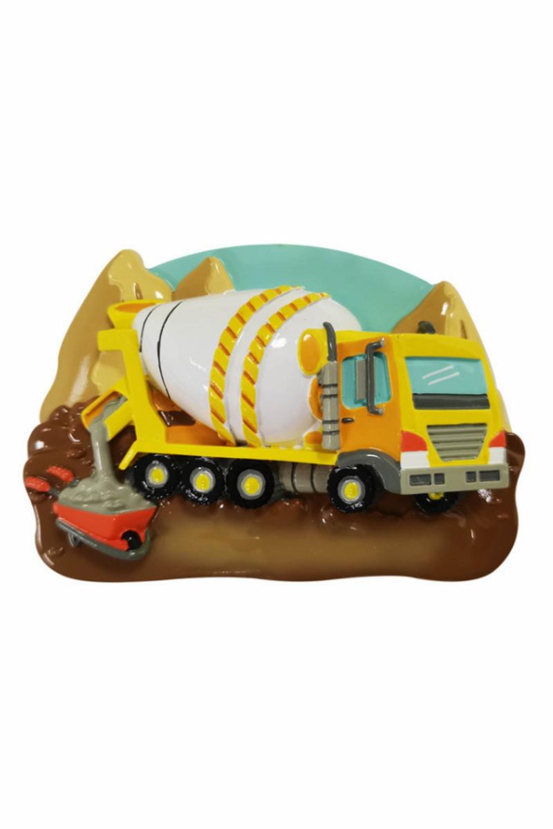 Ornaments | 3.5" Cement Truck Customizable Ornament Ornaments Ornaments