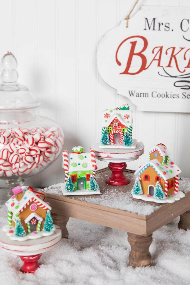 Ornaments | 3" Acrylic Light Up Gingerbread House Ornament Ornaments Ornaments