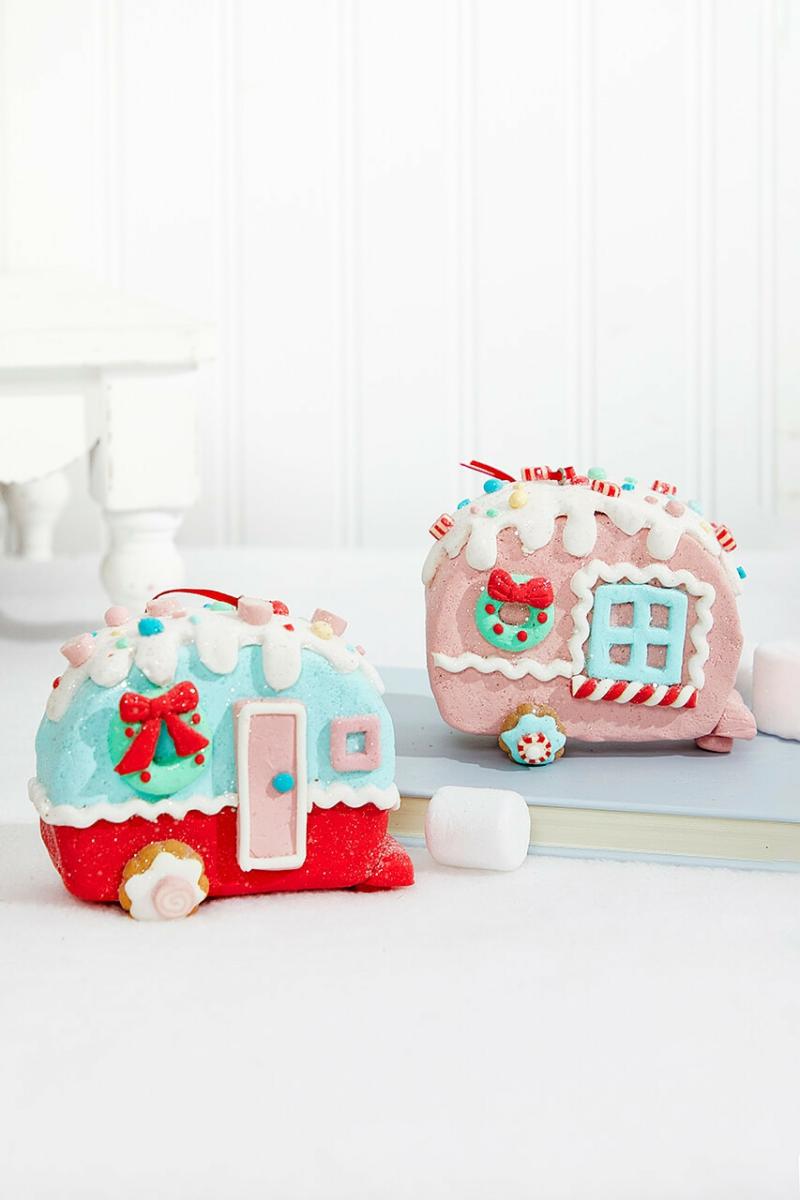 Ornaments | 3" Clay Candy Sweets Camper Ornaments Ornaments