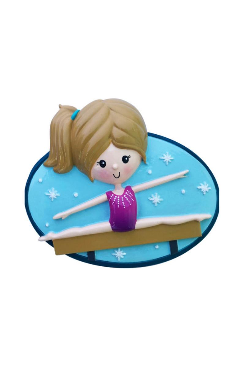 Ornaments | 3" Gymnast With Stars Customizable Ornament Ornaments Ornaments