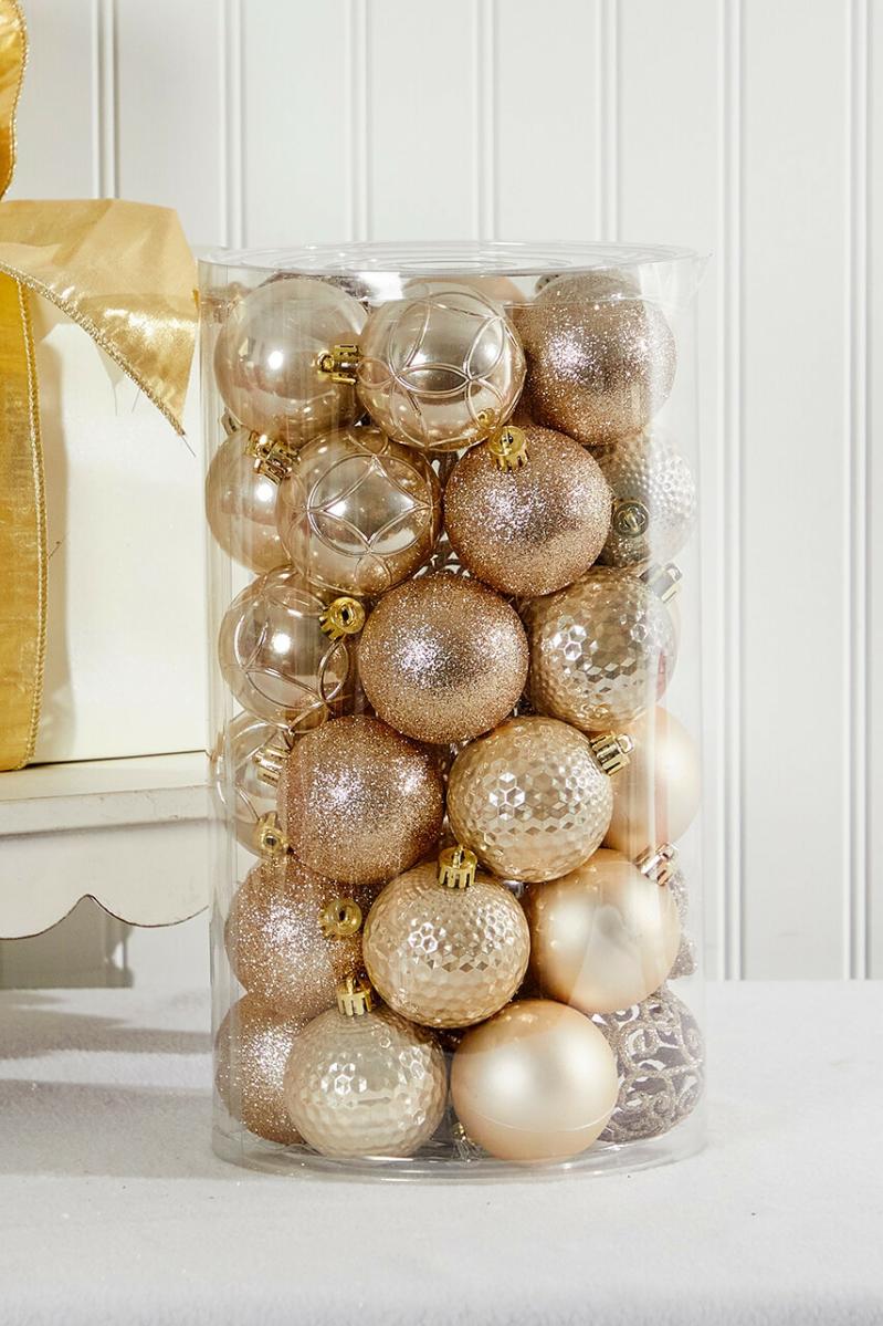 Ornaments | 37Pc Shatterproof Ornament Tub – Pearl Ornaments Ornaments