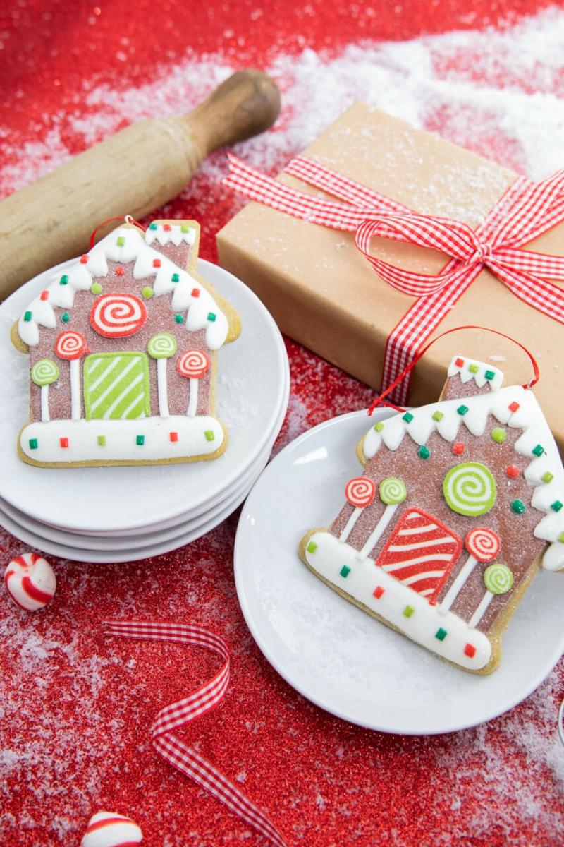 Ornaments | 4.6" Clay Dough Gingerbread House Ornament Ornaments Ornaments