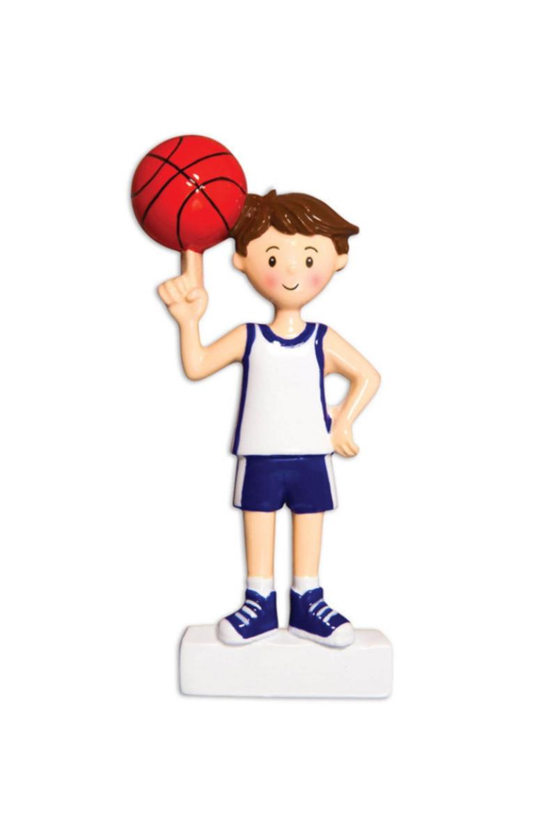 Ornaments | 4" Boy Basketball Player Customizable Ornament Ornaments Ornaments