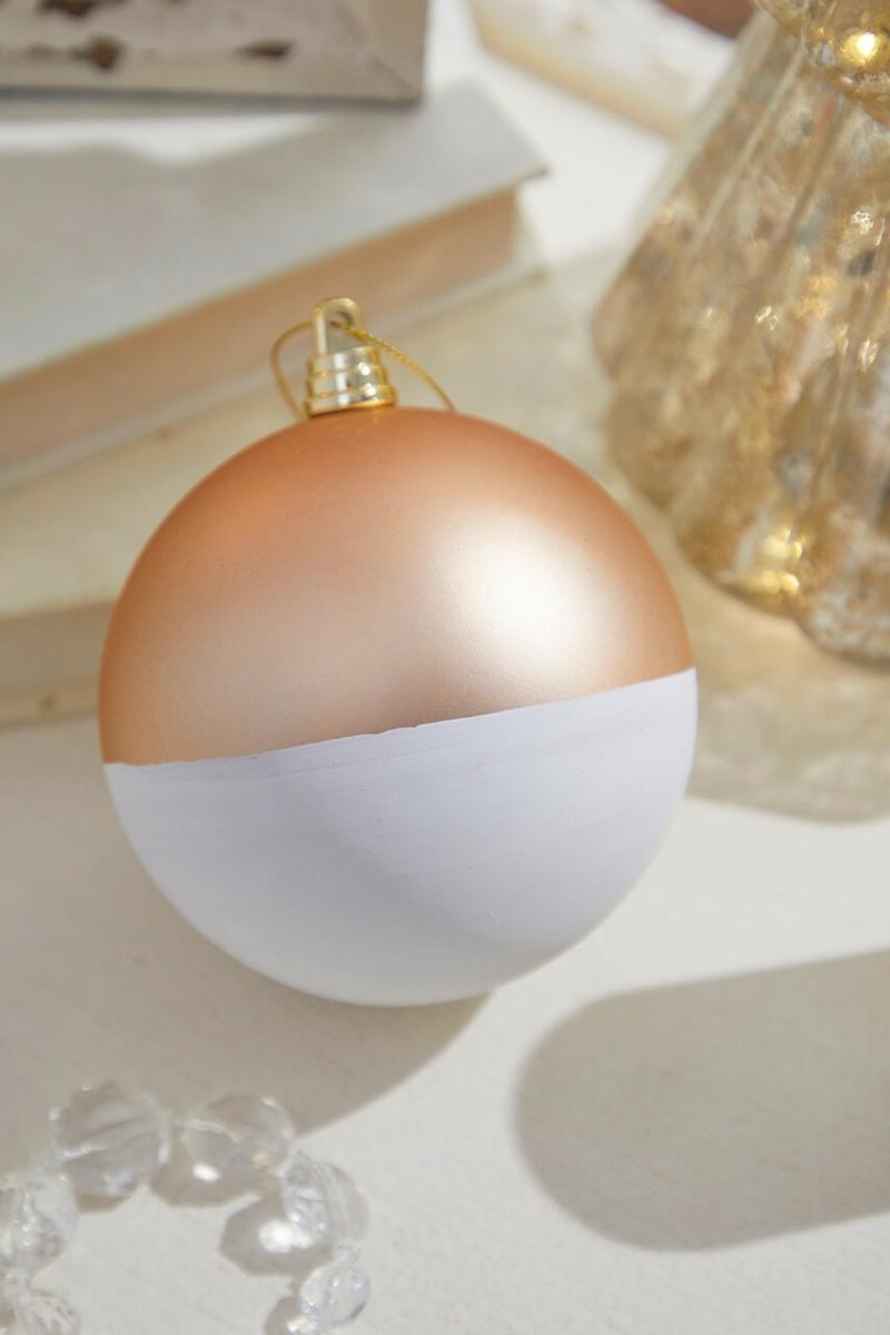 Ornaments | 4" Gold White Ball Ornament Ornaments Ornaments