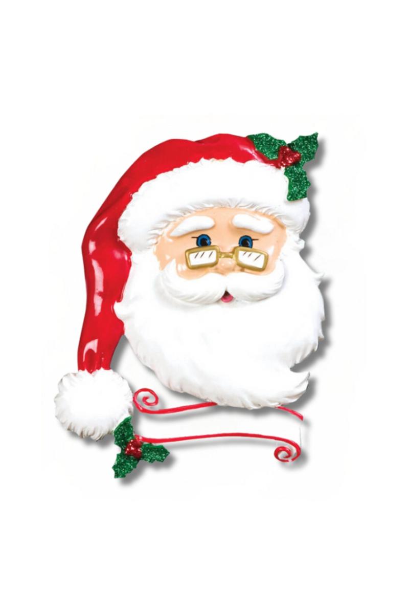 Ornaments | 4" Jolly Santa Customizable Ornament Ornaments Ornaments