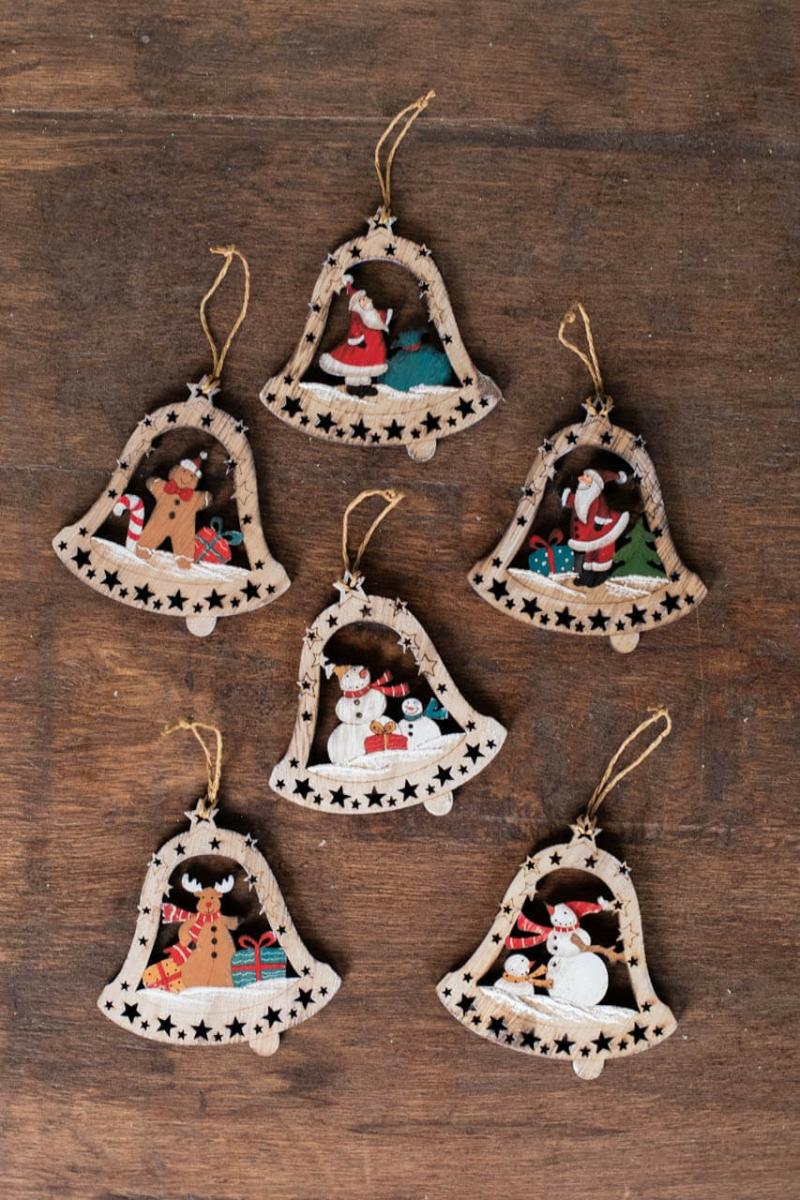 Ornaments | 4" Plywood Bell Ornament Ornaments Ornaments