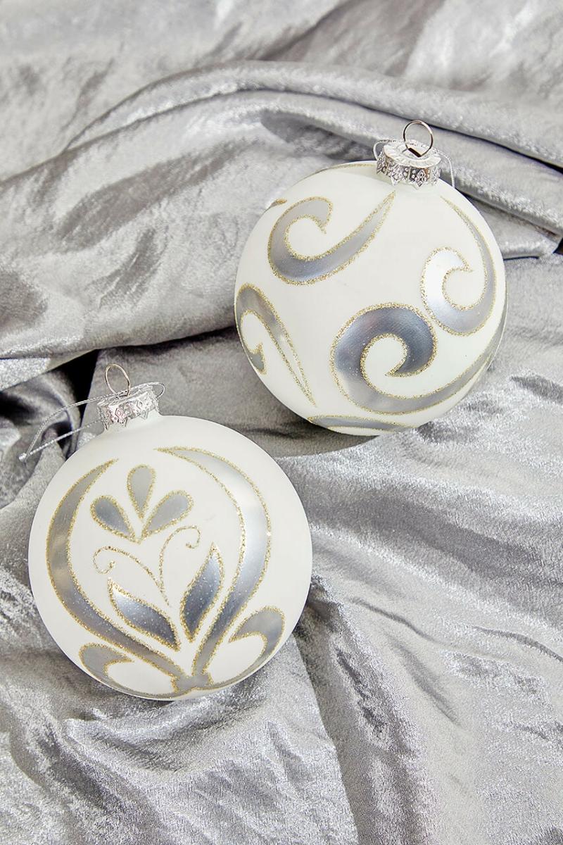 Ornaments | 4" Swirl Holiday Ball Ornament Ornaments Ornaments