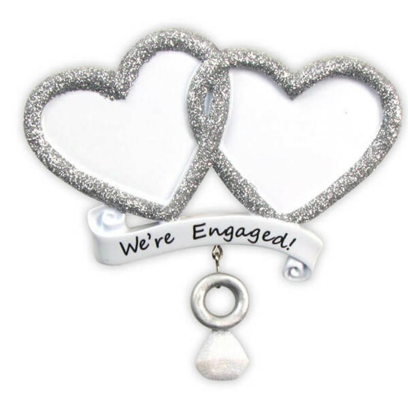 Ornaments | 4" We’Re Engaged Customizable Ornament Ornaments Ornaments