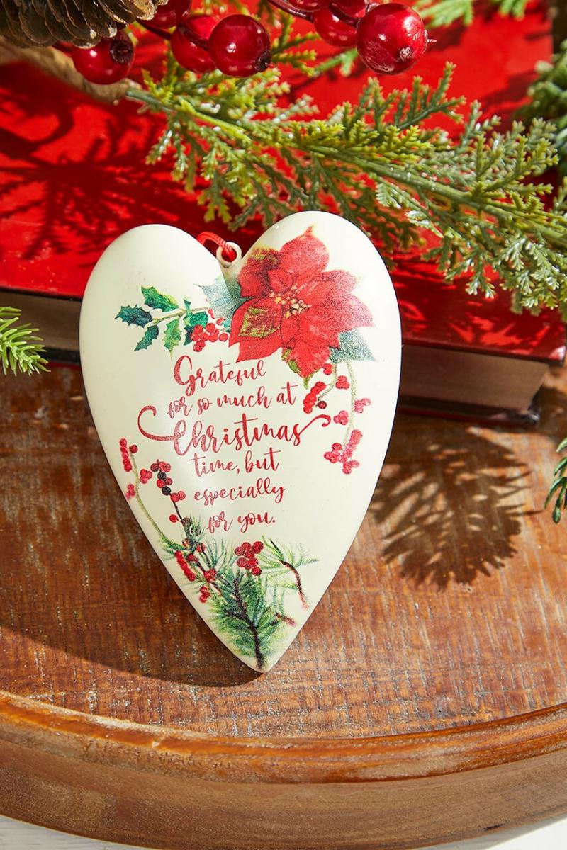 Ornaments | 5.5" Grateful Heart Ornament Ornaments Ornaments