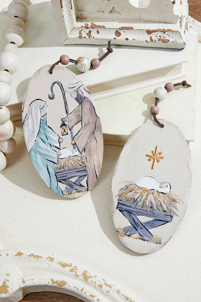 Ornaments | 5.5" Nativity Gift From On High Christmas Ornament Ornaments Ornaments