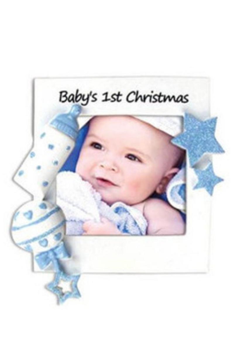 Ornaments | 5" Baby Boy’S 1St Christmas Personalizable Ornament Ornaments Ornaments