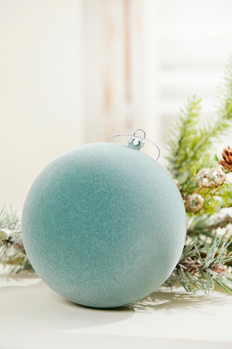 Ornaments | 5" Ball Ornament – Frost Green Ornaments Ornaments