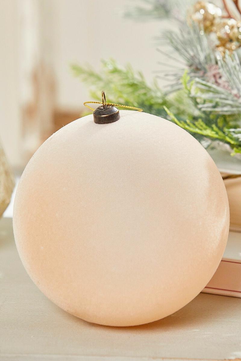 Ornaments | 5" Ball Ornament – Taupe Ornaments Ornaments