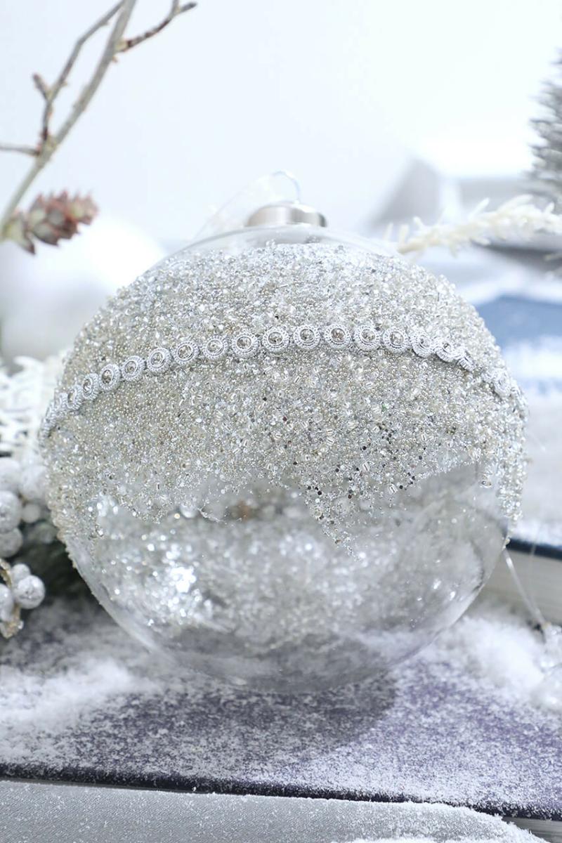 Ornaments | 5" Glass Jewel Ball Ornament Ornaments Ornaments