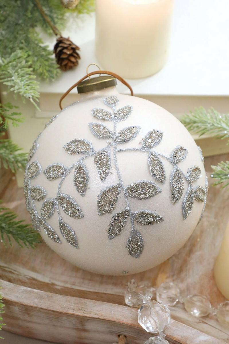 Ornaments | 5" Glass Vine Ball Ornament Ornaments Ornaments