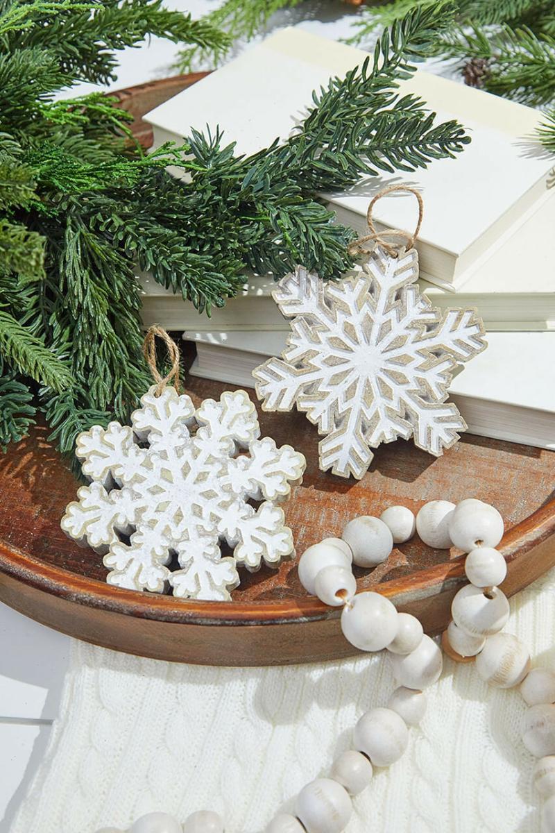 Ornaments | 5" Resin Snowflake Ornament Ornaments Ornaments