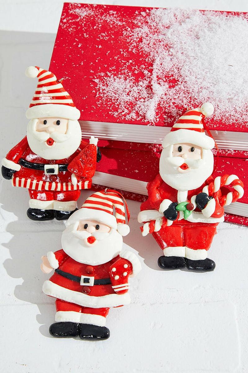 Ornaments | 5" Santa Resin Ornament Ornaments Ornaments