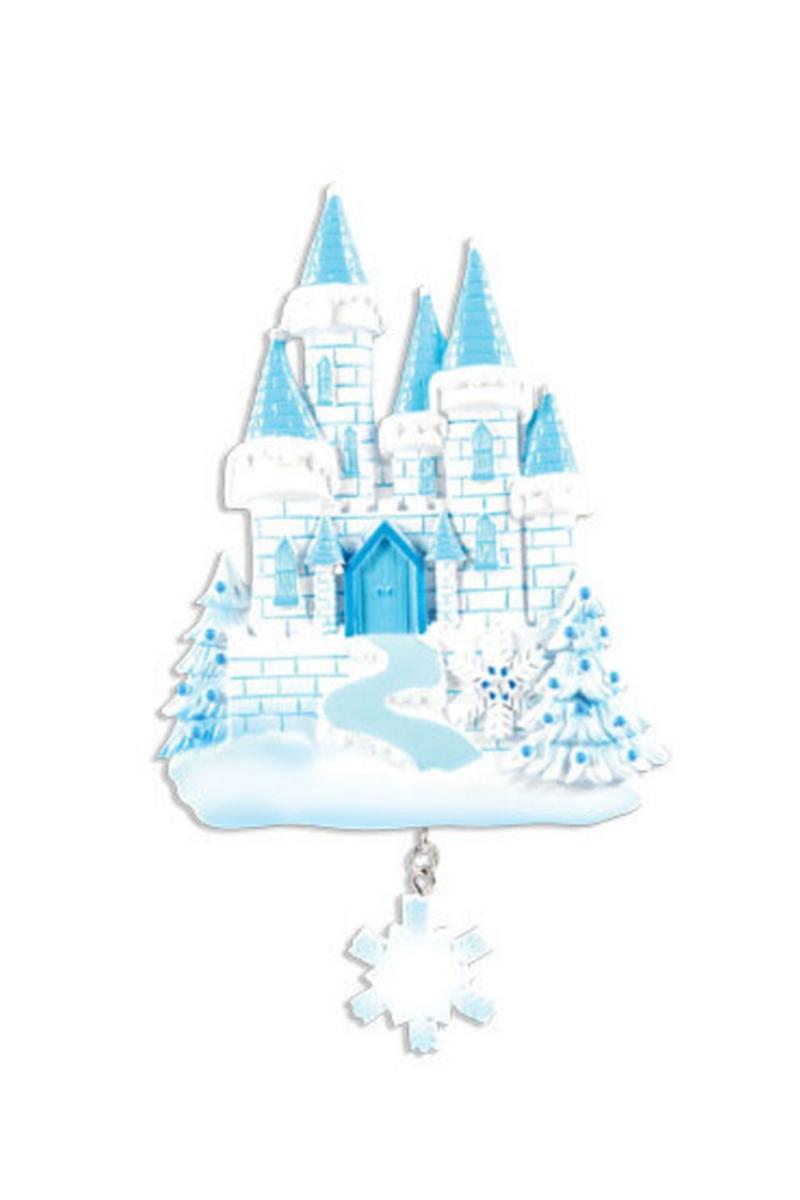 Ornaments | 6" Ice Castle Customizable Ornament Ornaments Ornaments