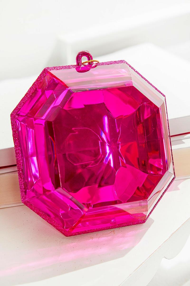 Ornaments | 6" Jewel Ornaments – Pink Ornaments Ornaments