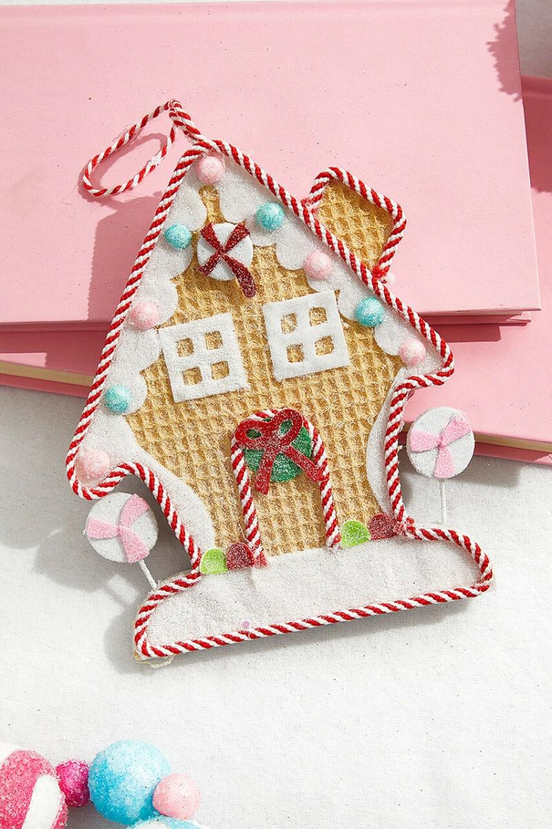 Ornaments | 7.5" Candy House Ornament Ornaments Ornaments