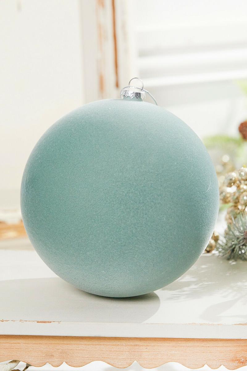 Ornaments | 8" Ball Ornament – Frost Green Ornaments Ornaments