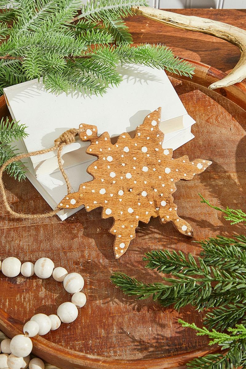 Ornaments | 8" Wood Star Ornament Ornaments Ornaments