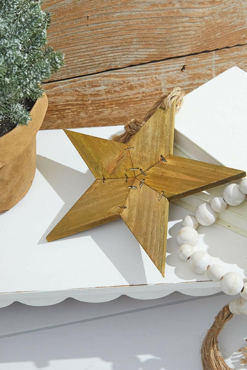 Ornaments | 9" Reclaimed Wood Star Ornament Ornaments Ornaments