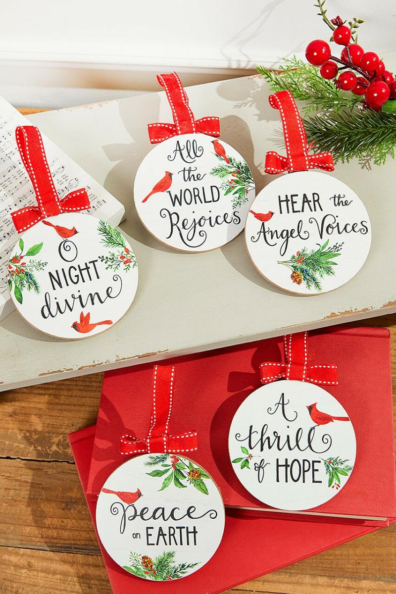 Ornaments | Cardinal Chorus Ornament – Assortment Of 5 Ornaments Ornaments