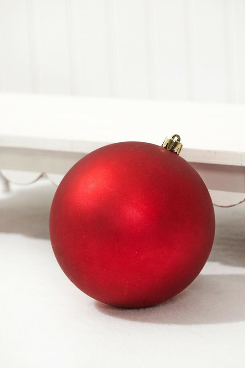 Ornaments | Matte Oxblood Shatterproof Ornament – 14Cm Diameter Ornaments Ornaments