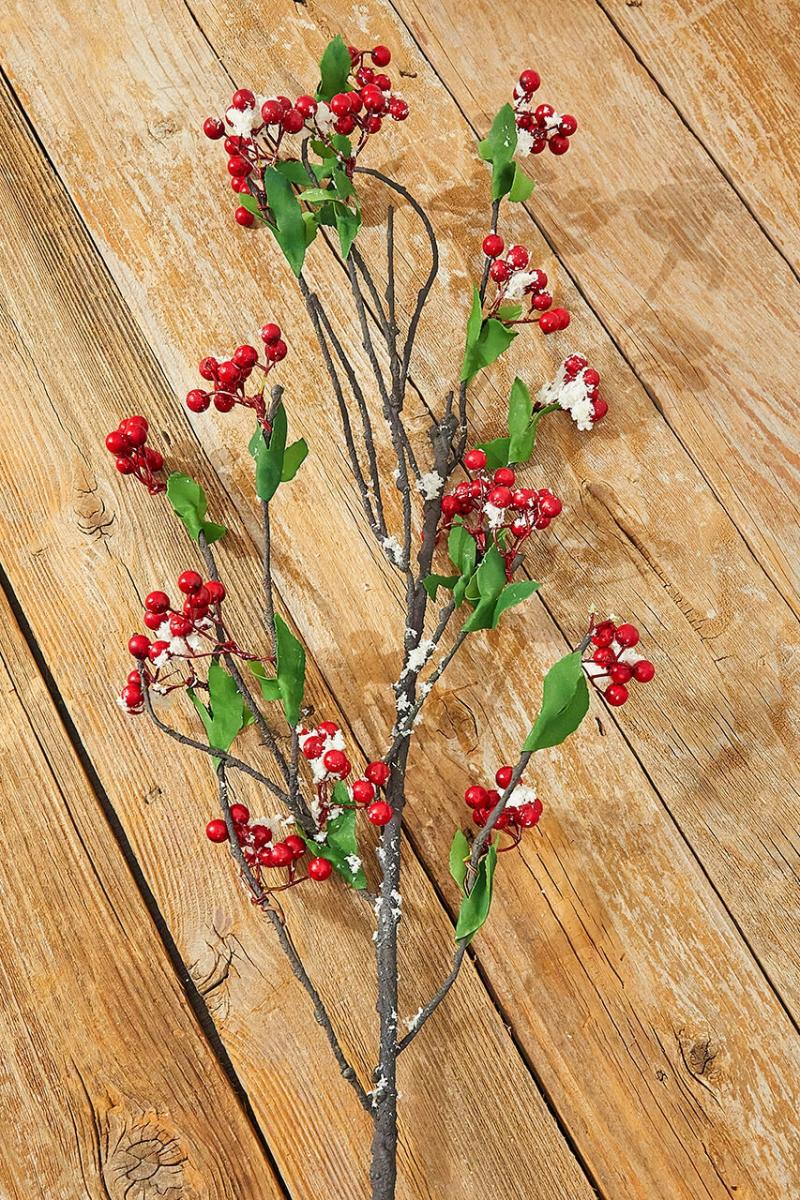 Picks & Sprays | 46" Frosted Berry Branch Picks & Sprays Picks & Sprays