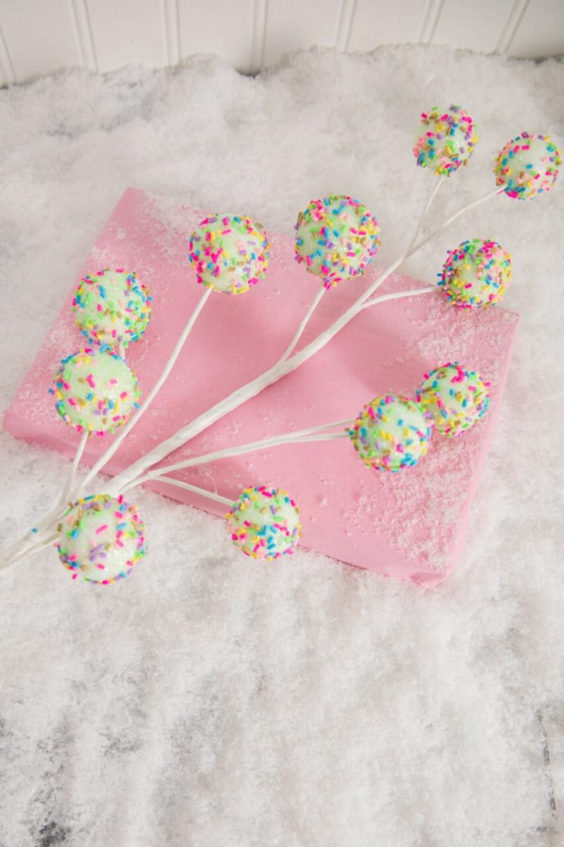 Picks & Sprays | 24" Green Sprinkle Cake Pop Spray Picks & Sprays Picks & Sprays