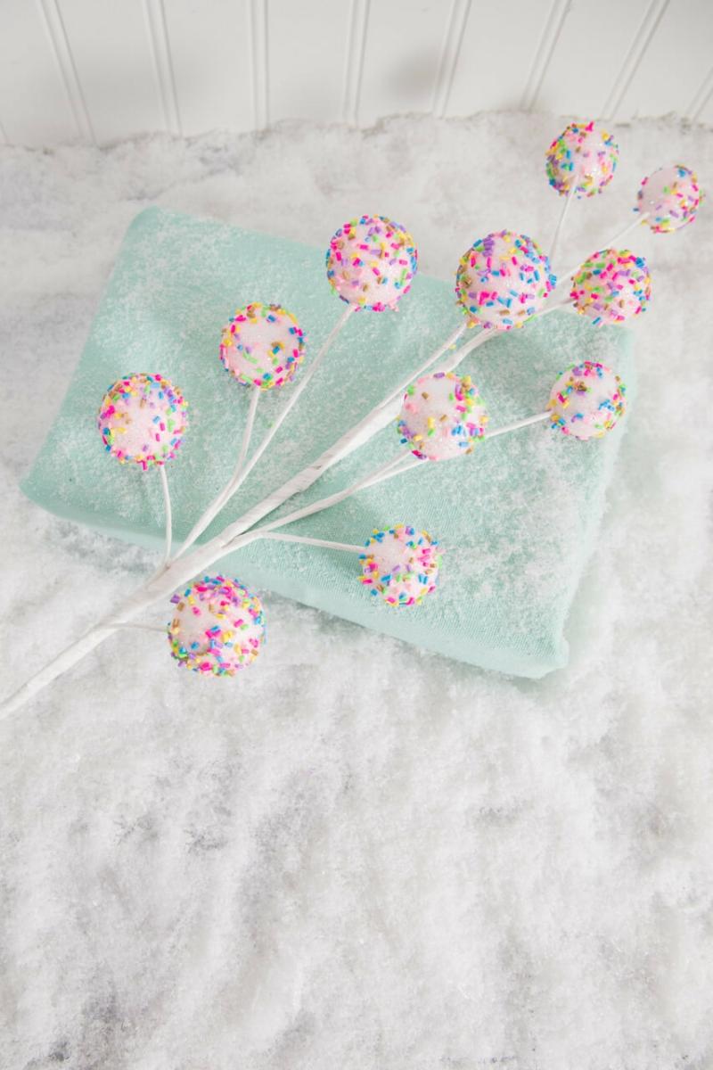 Picks & Sprays | 24" Pink Sprinkle Cake Ball Spray Picks & Sprays Picks & Sprays