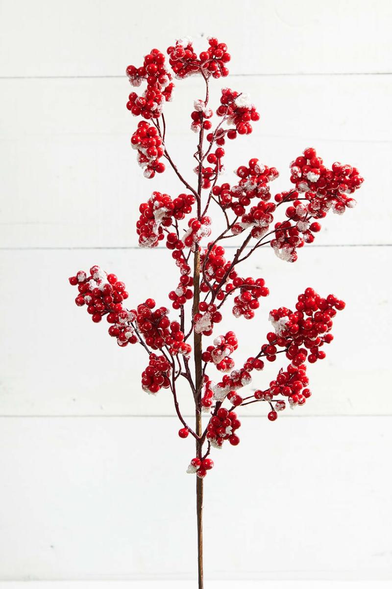 Picks & Sprays | 30"  Red Snow Berry Christmas Spray Picks & Sprays Picks & Sprays