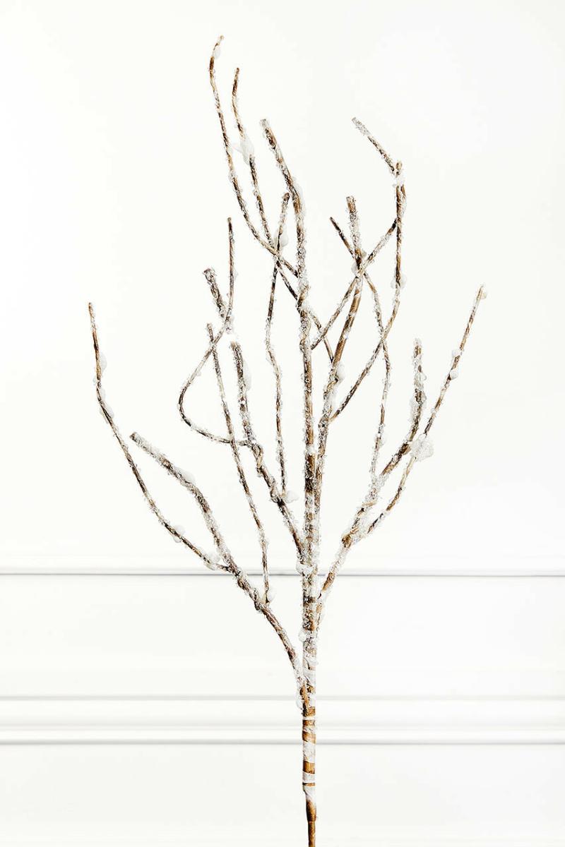 Picks & Sprays | 29" Snow Covered Frosted Birch Stem – Natural/Frost Picks & Sprays Picks & Sprays