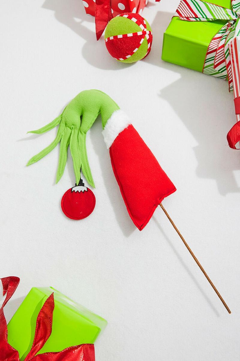 Picks & Sprays | 23" X 11" Green Monster Hand Ornament Picks & Sprays Picks & Sprays