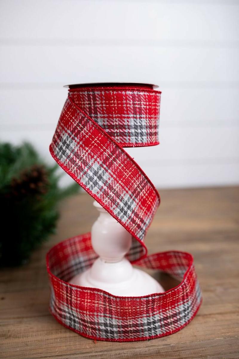 Ribbon | 2.5" X 10 Yard Wool Plaid Christmas Ribbon Ribbon Ribbon