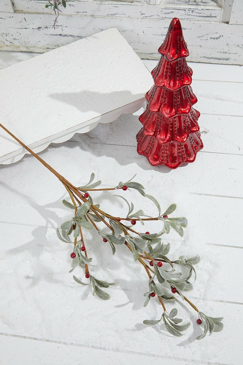 Picks & Sprays | 29" Boxwood Berry Spray – Red & Green Picks & Sprays Picks & Sprays