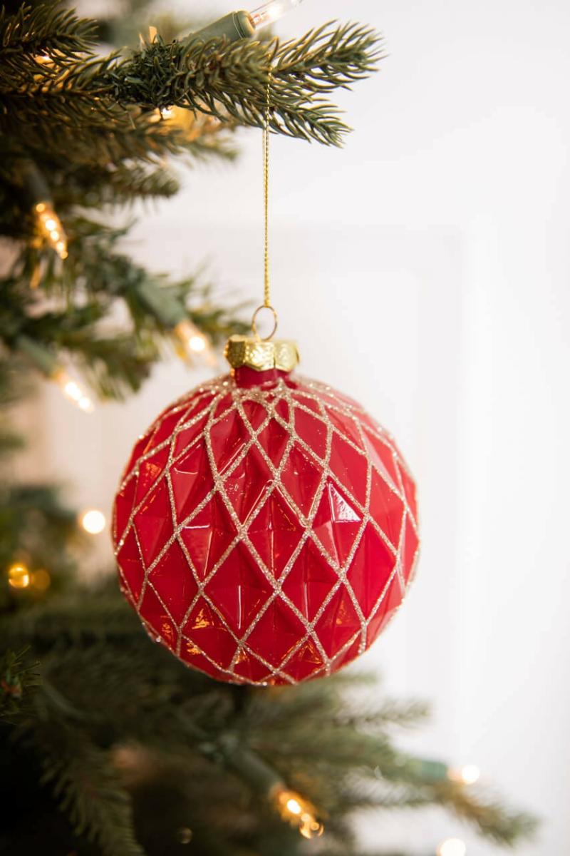 Ornaments | 4" Ball Glass Ornament – Set Of 4 Ornaments Ornaments