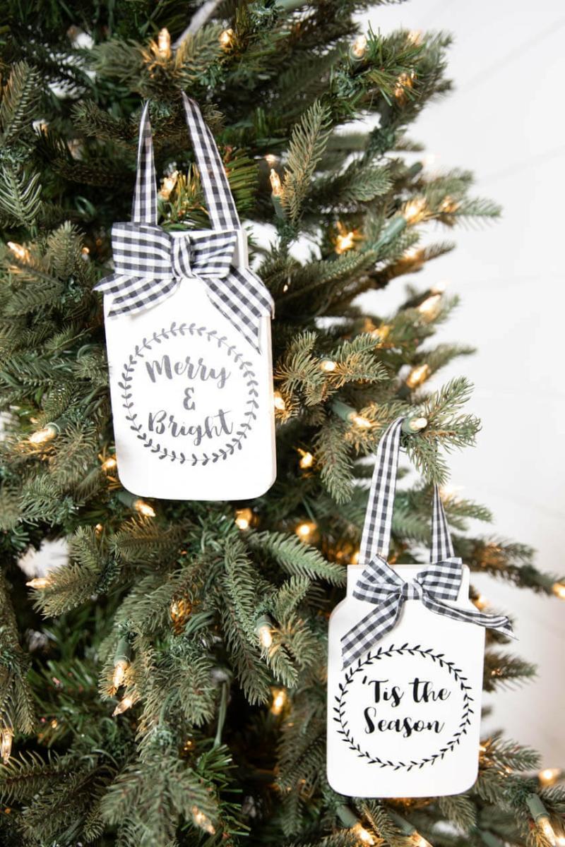 Ornaments | 6" Country Mason Jar Ornament Ornaments Ornaments