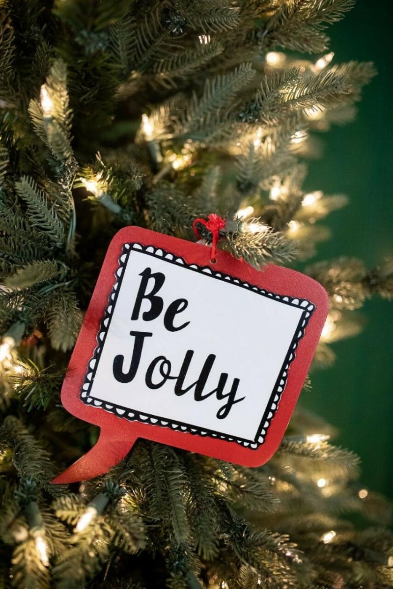 Ornaments | 7.75" Be Jolly Christmas Ornament Ornaments Ornaments